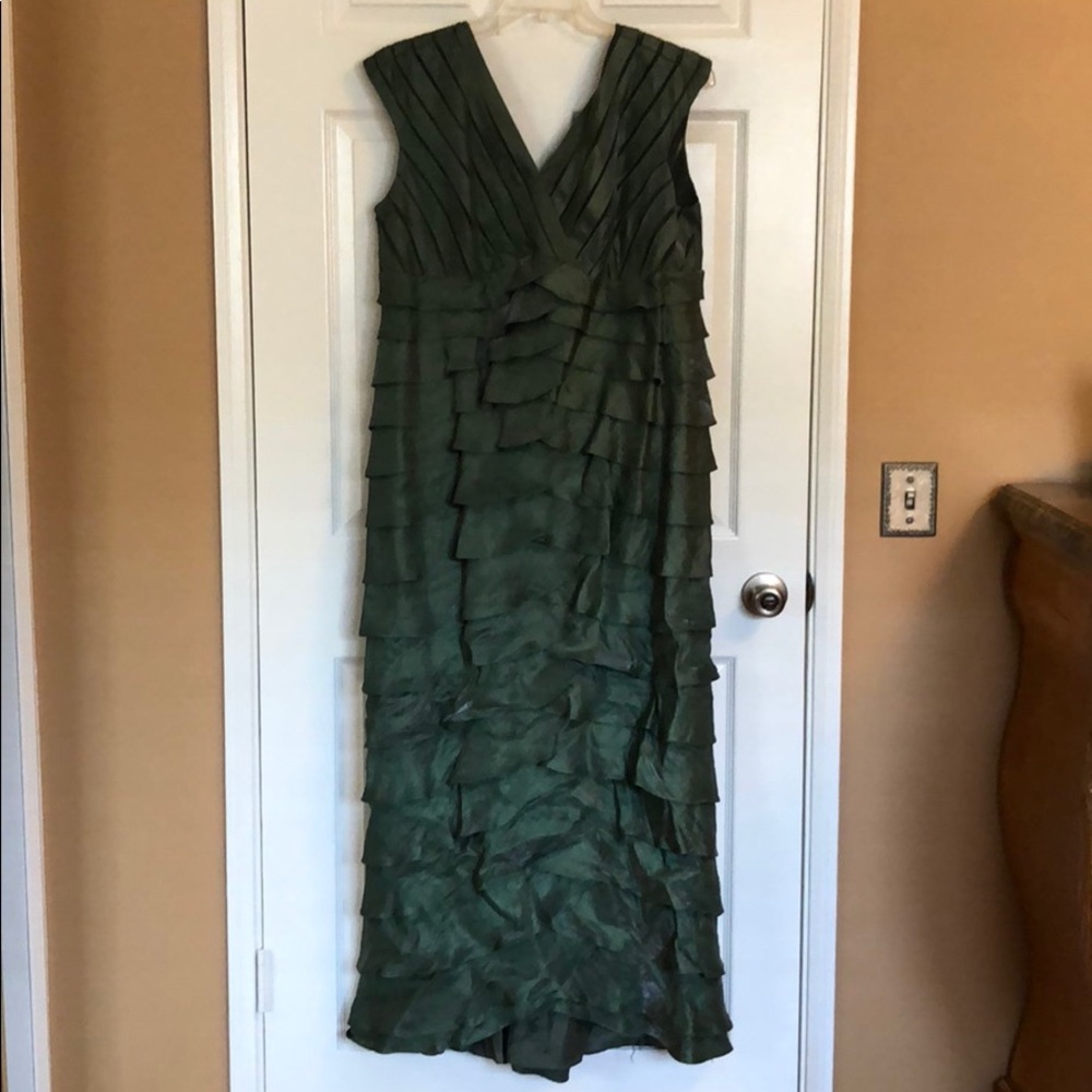 GORGEOUS GREEN LAYERED GOWN